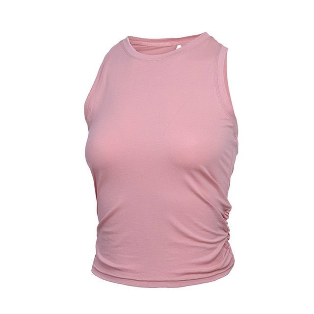 Chic Back Open Yoga Fitness Crop Top Women-1