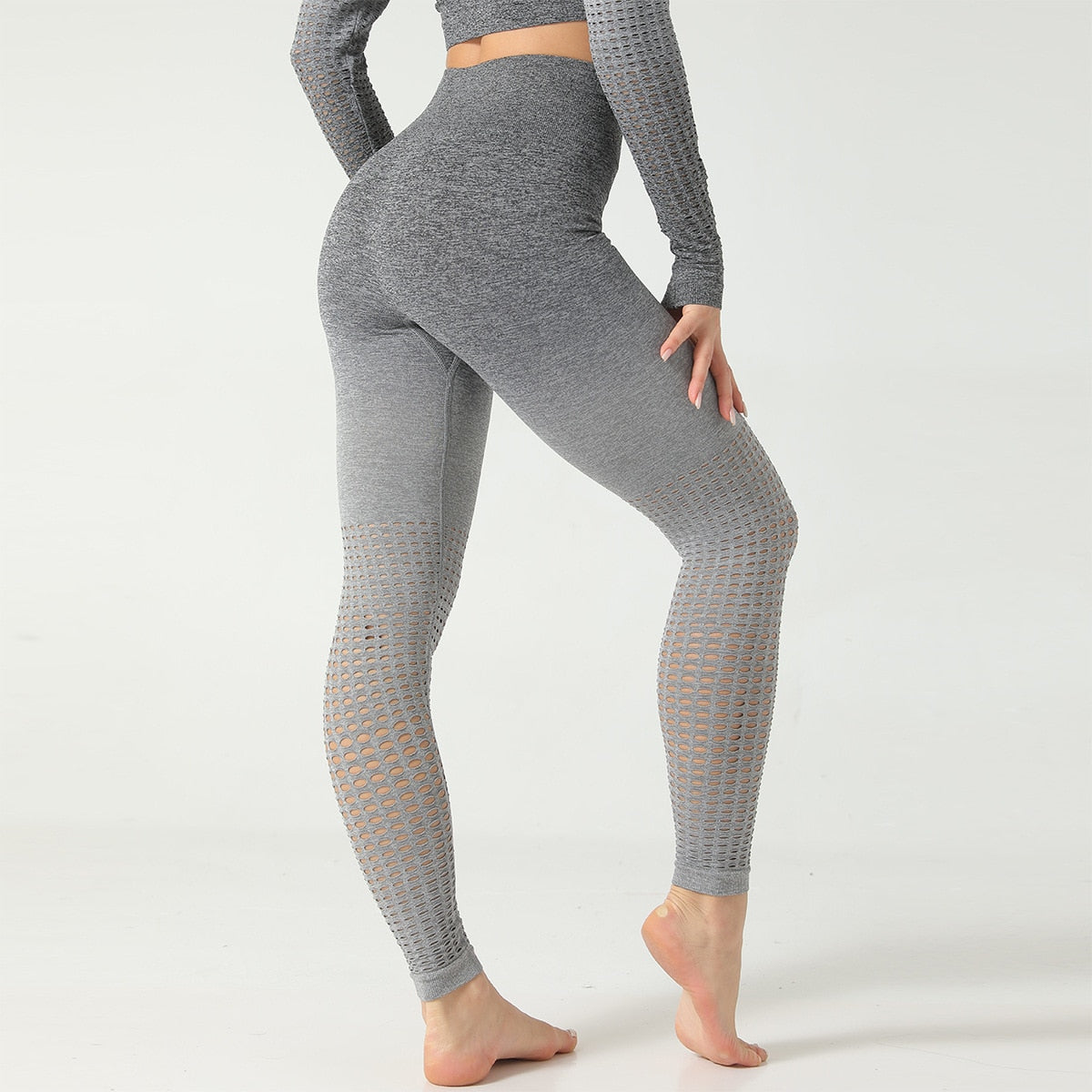 High Waist Leggings Women Hollow Out Push Up Workout Leggins Mujer Exercise Fitness Female Pants Fitness Jeggings-3