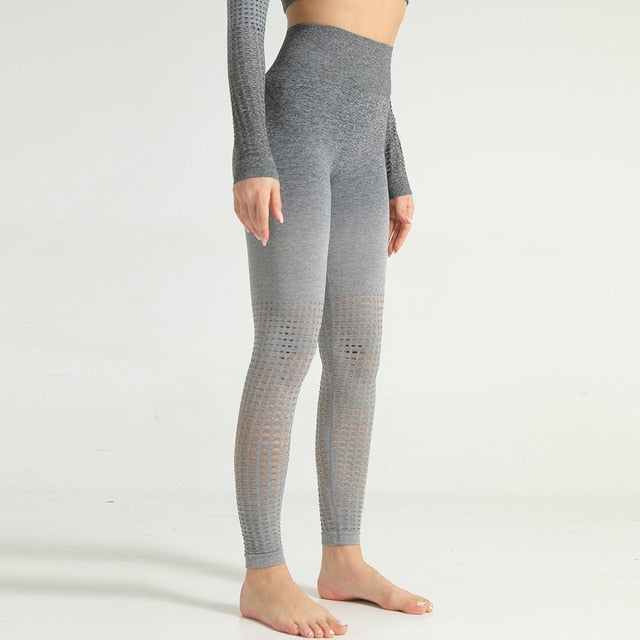 High Waist Leggings Women Hollow Out Push Up Workout Leggins Mujer Exercise Fitness Female Pants Fitness Jeggings-6